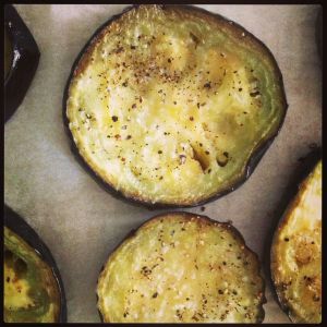 Roasted eggplant